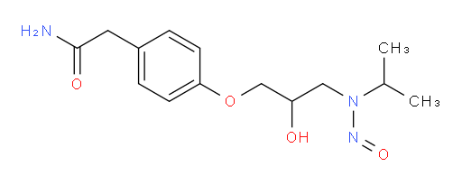 2-(4-(2-hydroxy-3-(isopropyl(nitroso)amino)propoxy)phenyl)acetamide