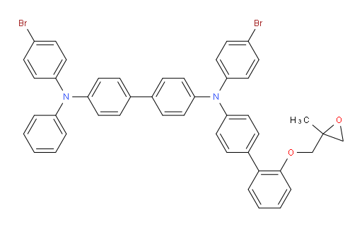 N4,N4'-bis(4-bromophenyl)-N4-(2'-((2-methyloxiran-2-yl)methoxy)-[1,1'-biphenyl]-4-yl)-N4'-phenyl-[1,1'-biphenyl]-4,4'-diamine