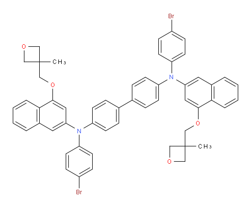 N4,N4'-bis(4-bromophenyl)-N4,N4'-bis(4-((3-methyloxetan-3-yl)methoxy)naphthalen-2-yl)-[1,1'-biphenyl]-4,4'-diamine