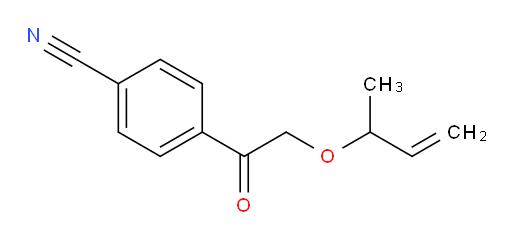 4-(2-(but-3-en-2-yloxy)acetyl)benzonitrile