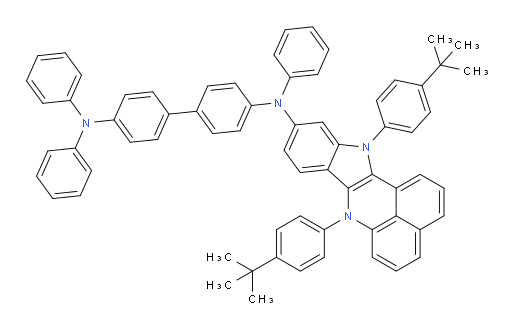 N4-(7,12-bis(4-(tert-butyl)phenyl)-7,12-dihydrobenzo[de]indolo[3,2-b]quinolin-10-yl)-N4,N4',N4'-triphenyl-[1,1'-biphenyl]-4,4'-diamine