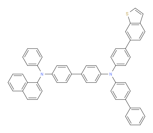 N4-([1,1'-biphenyl]-4-yl)-N4-(4-(benzo[b]thiophen-6-yl)phenyl)-N4'-(naphthalen-1-yl)-N4'-phenyl-[1,1'-biphenyl]-4,4'-diamine