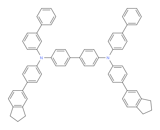 N4-([1,1'-biphenyl]-3-yl)-N4'-([1,1'-biphenyl]-4-yl)-N4,N4'-bis(4-(2,3-dihydro-1H-inden-5-yl)phenyl)-[1,1'-biphenyl]-4,4'-diamine