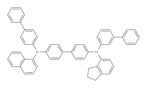 N4-([1,1'-biphenyl]-3-yl)-N4'-([1,1'-biphenyl]-4-yl)-N4-(2,3-dihydro-1H-inden-4-yl)-N4'-(naphthalen-1-yl)-[1,1'-biphenyl]-4,4'-diamine
