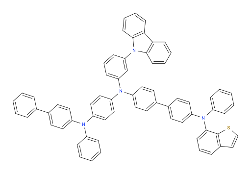 N4-(3-(9H-carbazol-9-yl)phenyl)-N4-(4-([1,1'-biphenyl]-4-yl(phenyl)amino)phenyl)-N4'-(benzo[b]thiophen-7-yl)-N4'-phenyl-[1,1'-biphenyl]-4,4'-diamine