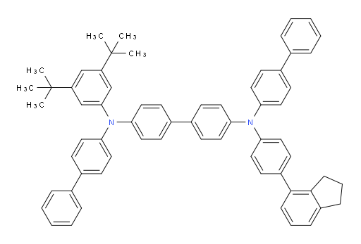 N4,N4'-di([1,1'-biphenyl]-4-yl)-N4-(3,5-di-tert-butylphenyl)-N4'-(4-(2,3-dihydro-1H-inden-4-yl)phenyl)-[1,1'-biphenyl]-4,4'-diamine