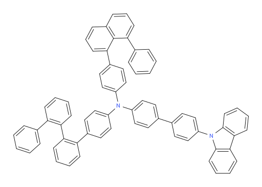 N-(4'-(9H-carbazol-9-yl)-[1,1'-biphenyl]-4-yl)-N-(4-(8-phenylnaphthalen-1-yl)phenyl)-[1,1':2',1'':2'',1'''-quaterphenyl]-4-amine