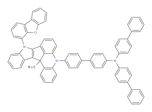N,N-di([1,1'-biphenyl]-4-yl)-4'-(9-(dibenzo[b,d]furan-4-yl)-13c-methyl-9,13c-dihydro-5H-indolo[3',2':4,5]cyclopenta[1,2,3-kl]acridin-5-yl)-[1,1'-biphenyl]-4-amine