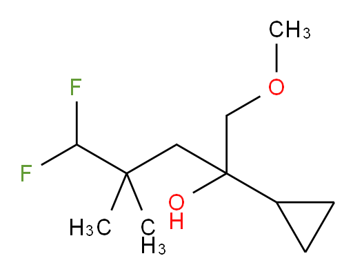 2-cyclopropyl-5,5-difluoro-1-methoxy-4,4-dimethylpentan-2-ol
