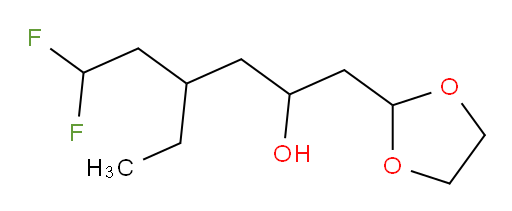 1-(1,3-dioxolan-2-yl)-4-ethyl-6,6-difluorohexan-2-ol