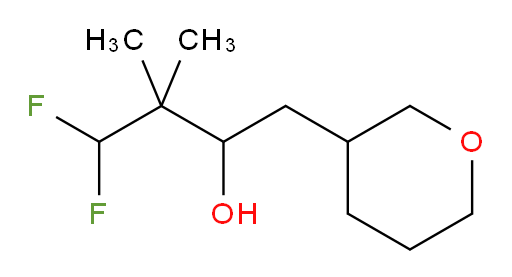 4,4-difluoro-3,3-dimethyl-1-(tetrahydro-2H-pyran-3-yl)butan-2-ol