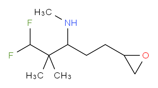 1,1-difluoro-N,2,2-trimethyl-5-(oxiran-2-yl)pentan-3-amine