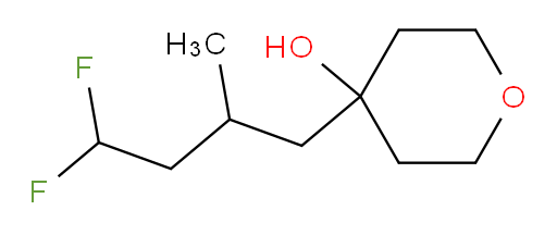 4-(4,4-difluoro-2-methylbutyl)tetrahydro-2H-pyran-4-ol