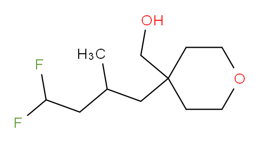 (4-(4,4-difluoro-2-methylbutyl)tetrahydro-2H-pyran-4-yl)methanol