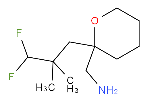 (2-(3,3-difluoro-2,2-dimethylpropyl)tetrahydro-2H-pyran-2-yl)methanamine