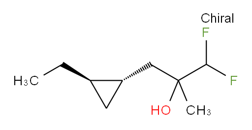 3-((1S,2R)-2-ethylcyclopropyl)-1,1-difluoro-2-methylpropan-2-ol
