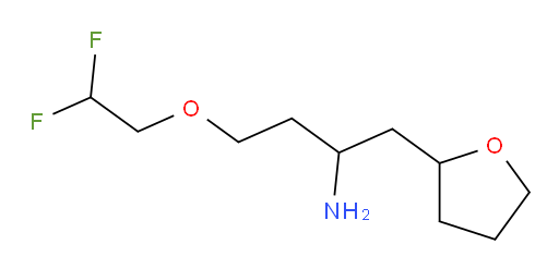 4-(2,2-difluoroethoxy)-1-(tetrahydrofuran-2-yl)butan-2-amine