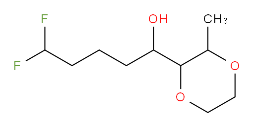 5,5-difluoro-1-(3-methyl-1,4-dioxan-2-yl)pentan-1-ol
