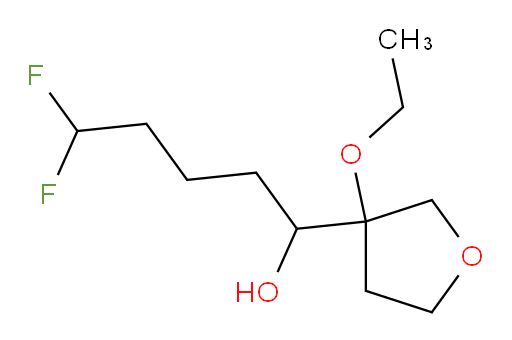 1-(3-ethoxytetrahydrofuran-3-yl)-5,5-difluoropentan-1-ol