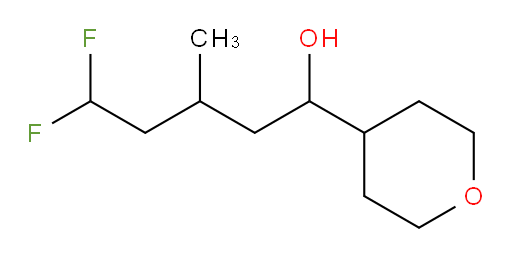 5,5-difluoro-3-methyl-1-(tetrahydro-2H-pyran-4-yl)pentan-1-ol