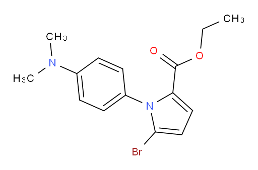 ethyl 5-bromo-1-(4-(dimethylamino)phenyl)-1H-pyrrole-2-carboxylate