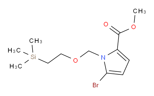 methyl 5-bromo-1-((2-(trimethylsilyl)ethoxy)methyl)-1H-pyrrole-2-carboxylate