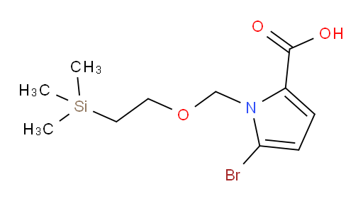 5-bromo-1-((2-(trimethylsilyl)ethoxy)methyl)-1H-pyrrole-2-carboxylic acid