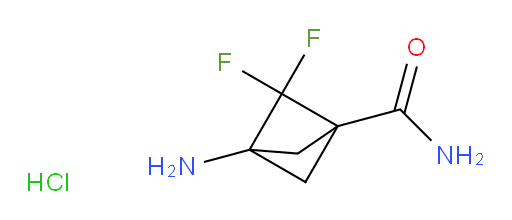 3-Amino-2,2-difluoro-bicyclo[1.1.1]pentane-1-carboxamide HCl