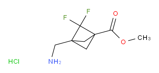 3-(Aminomethyl)-2,2-difluoro-bicyclo[1.1.1]pentane-1-carboxylic acid methyl ester HCl