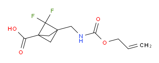 2,2-Difluoro-3-[[[(allyloxy)carbonyl]amino]methyl]-bicyclo[1.1.1]pentane-1-carboxylic acid