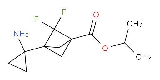 1-Methylethyl 3-(1-aminocyclopropyl)-2,2-difluorobicyclo[1.1.1]pentane-1-carboxylate