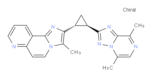 rel-2-[(1R,2R)-2-(5,8-Dimethyl[1,2,4]triazolo[1,5-a]pyrazin-2-yl)cyclopropyl]-3-methylimidazo[2,1-f][1,6]naphthyridine (ACI)