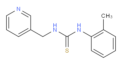 N-(2-Methylphenyl)-N′-(3-pyridinylmethyl)thiourea (ACI)