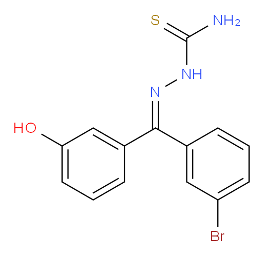 2-[(3-Bromophenyl)(3-hydroxyphenyl)methylene]hydrazinecarbothioamide (ACI)