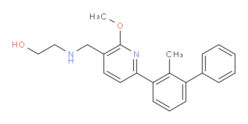 2-[[[2-Methoxy-6-(2-methyl[1,1′-biphenyl]-3-yl)-3-pyridinyl]methyl]amino]ethanol (ACI)