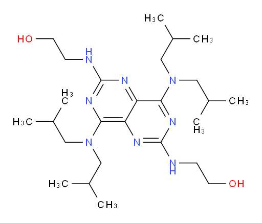 2,2′-[[4,8-Bis[bis(2-methylpropyl)amino]pyrimido[5,4-d]pyrimidine-2,6-diyl]diimino]bis[ethanol] (ACI)
