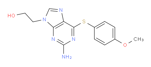 9H-Purine-9-ethanol, 2-amino-6-[(4-methoxyphenyl)thio]- (ACI)
