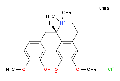 Magnoflorine, chloride (6CI, 7CI)