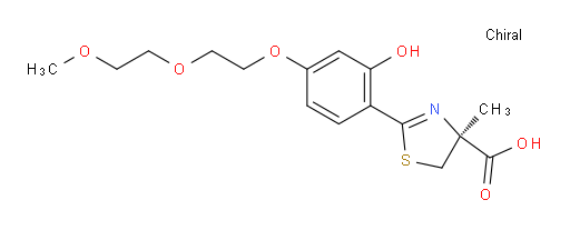 (4S)-4,5-Dihydro-2-[2-hydroxy-4-[2-(2-methoxyethoxy)ethoxy]phenyl]-4-methyl-4-thiazolecarboxylic acid (ACI)