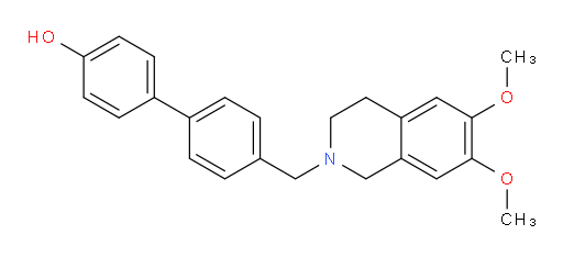 4′-[(3,4-Dihydro-6,7-dimethoxy-2(1H)-isoquinolinyl)methyl][1,1′-biphenyl]-4-ol (ACI)