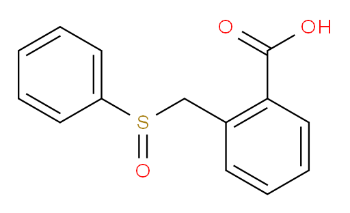 2-[(Phenylsulfinyl)methyl]benzoic acid (ACI)