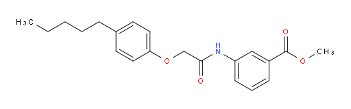 Methyl 3-[[2-(4-pentylphenoxy)acetyl]amino]benzoate (ACI)
