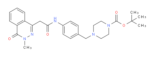 1,1-Dimethylethyl 4-[[4-[[2-(3,4-dihydro-3-methyl-4-oxo-1-phthalazinyl)acetyl]amino]phenyl]methyl]-1-piperazinecarboxylate (ACI)