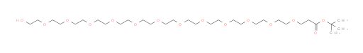 1,1-Dimethylethyl 39-hydroxy-4,7,10,13,16,19,22,25,28,31,34,37-dodecaoxanonatriacontanoate (ACI)