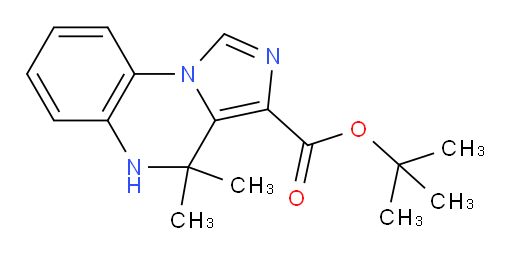 1,1-Dimethylethyl 4,5-dihydro-4,4-dimethylimidazo[1,5-a]quinoxaline-3-carboxylate (ACI)