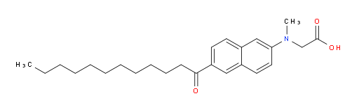 N-Methyl-N-[6-(1-oxododecyl)-2-naphthalenyl]glycine (ACI)