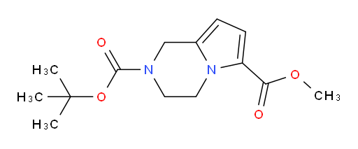 2-(1,1-Dimethylethyl) 6-methyl 3,4-dihydropyrrolo[1,2-a]pyrazine-2,6(1H)-dicarboxylate (ACI)