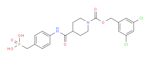 1-[(3,5-Dichlorophenyl)methyl] 4-[[[4-(phosphonomethyl)phenyl]amino]carbonyl]-1-piperidinecarboxylate (ACI)
