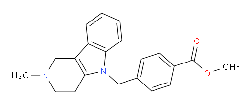 Methyl 4-[(1,2,3,4-tetrahydro-2-methyl-5H-pyrido[4,3-b]indol-5-yl)methyl]benzoate (ACI)