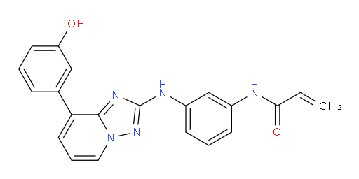 2-Propenamide, N-[3-[[8-(3-hydroxyphenyl)[1,2,4]triazolo[1,5-a]pyridin-2-yl]amino]phenyl]- (ACI)